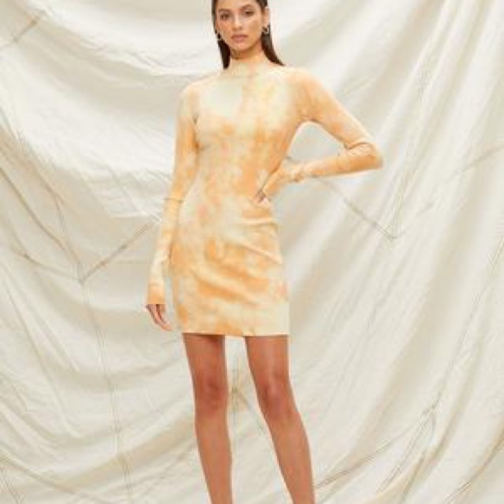 Cotton Citizen Ibiza tie-dye Rib dress. Sz S NWT